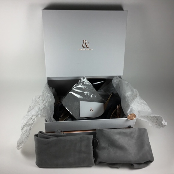 RALPH & RUSSO BLACK PATENT LEATHER EDEN PUMP SHOES - Picture 7 of 7